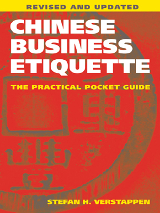 Title details for Chinese Business Etiquette by Stefan H. Verstappen - Available
